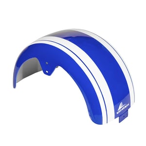 Paralama Traseiro 8 Para Scooter Eletrica X7/Rz07/Wx07/Nb Free/Rz10/Wx10 Azul/ Faixa Branca