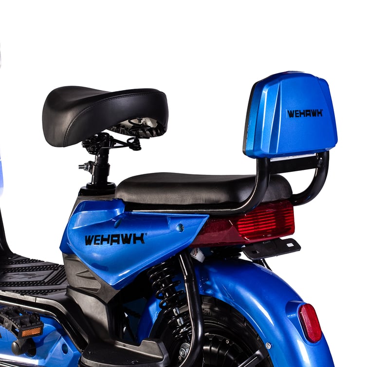 Bicicleta Eletrica Scooter Wehawk Basket Hw500 500w Bat 48v 12ah Sapphire Blue