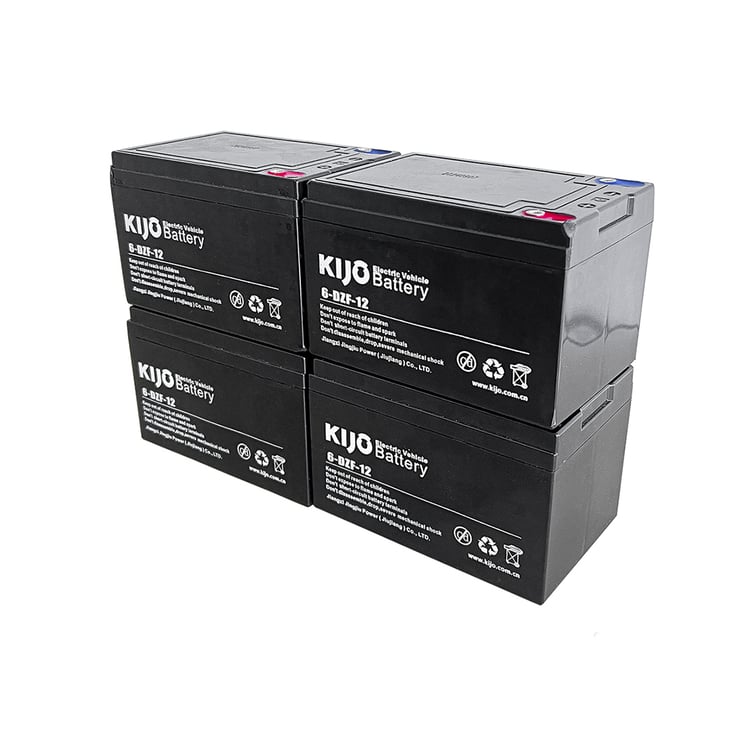 Kit 4 Baterias De Chumbo Para Bicicleta Eletrica 48v 12ah Universal