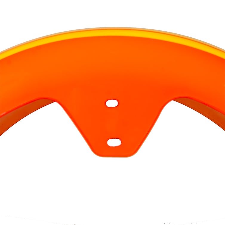 Paralama Traseiro 8 Para Scooter Eletrica X7/Rz07/Wx07/Nb Free/Rz10/Wx10 Laranja /Faixa Amarela