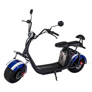 Scooter Bicicleta Eletrica X7 Wx-07 Wehawk 2000w Bat 60v 20ah 2 Lugares Azul/Branca Ge.05