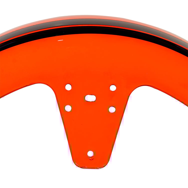 Paralama Dianteiro 3 Para Scooter Eletrica X7/Rz07/Wx07/Mini X07/Rz10/Wx10 Laranja/ Faixa Preta