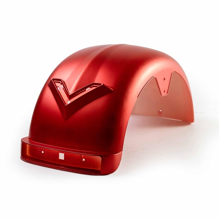 Paralama Traseiro Para Scooter Eletrica Chopper Off Road Vermelho