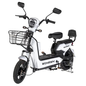 Bicicleta Scooter Eletrica Basket Wehawk 500w Bat 48v 12ah Branca