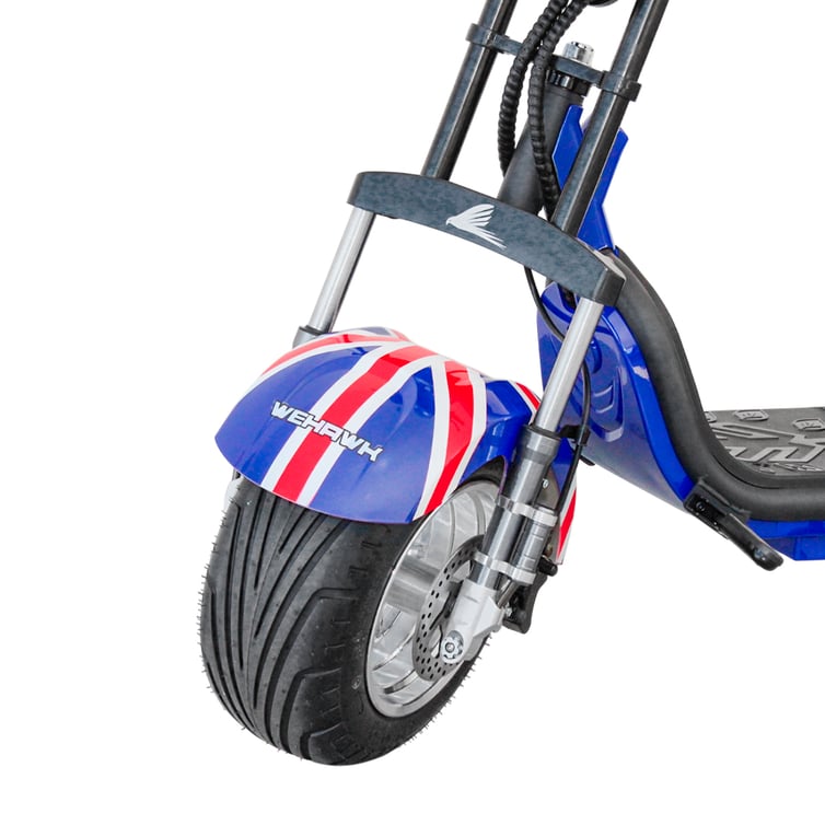 Scooter Bicicleta Eletrica Wx-11 Wehawk 1000w Bat 60v 20ah 2 Lugares Bandeira Inglaterra
