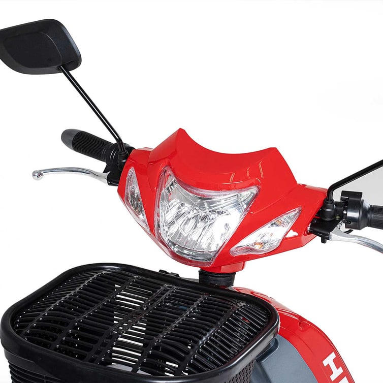 Bicicleta Scooter Eletrica Eb500w Wx-01 Wehawk Bat 48v 12ah Vermelha