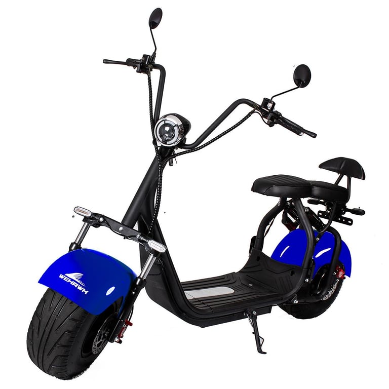 Scooter Eletrica Wehawk Modelo X7 Nb Free 1000w Bat 60v 12ah 2 Lugares Blue