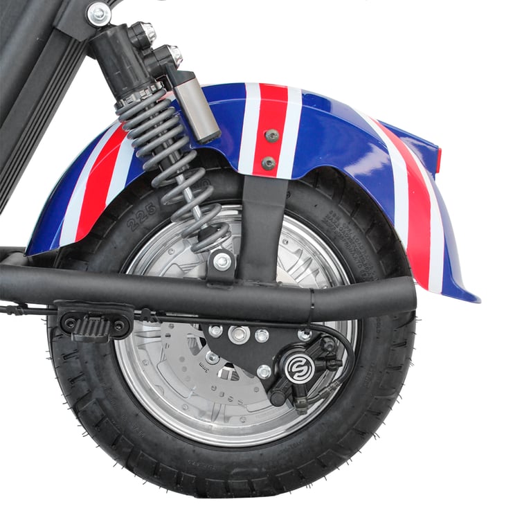 Scooter Bicicleta Eletrica Wx-11 Wehawk 1000w Bat 60v 20ah 2 Lugares Bandeira Inglaterra