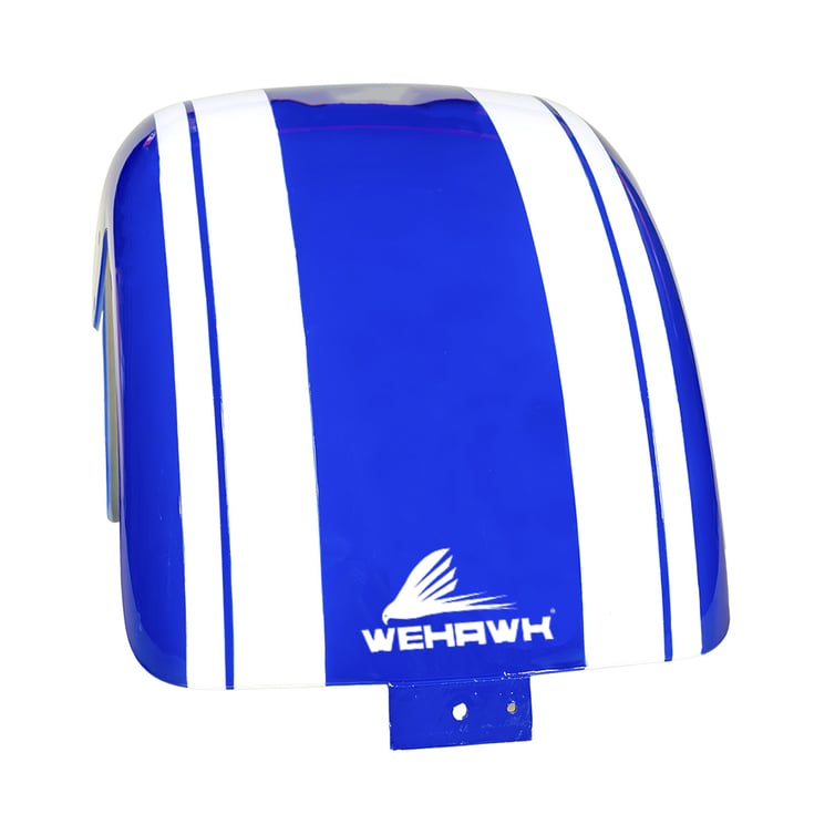 Paralama Traseiro 8 Para Scooter Eletrica X7/Rz07/Wx07/Nb Free/Rz10/Wx10 Azul/ Faixa Branca