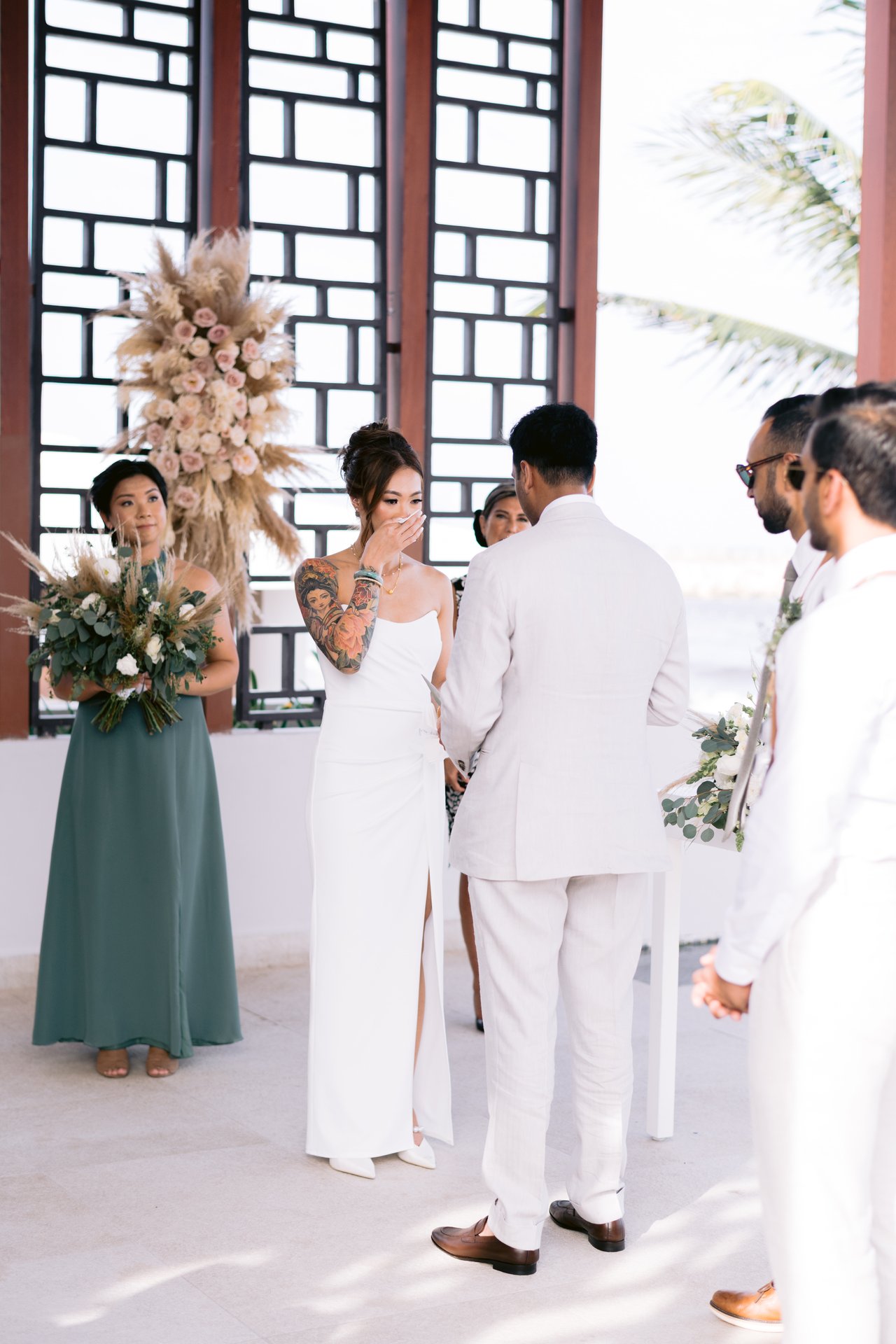 At the altar