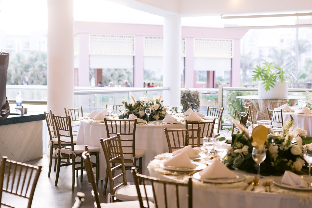 The reception room, ready