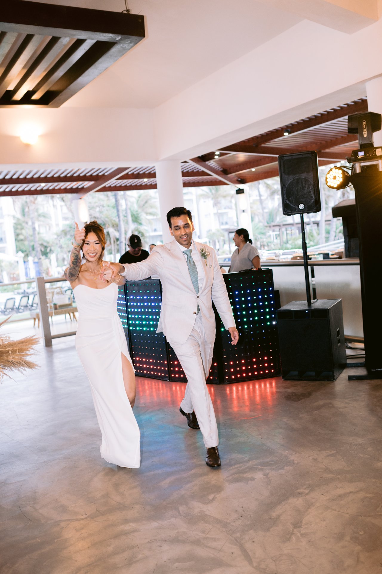 Iris and Hussain&rsquo;s entrance