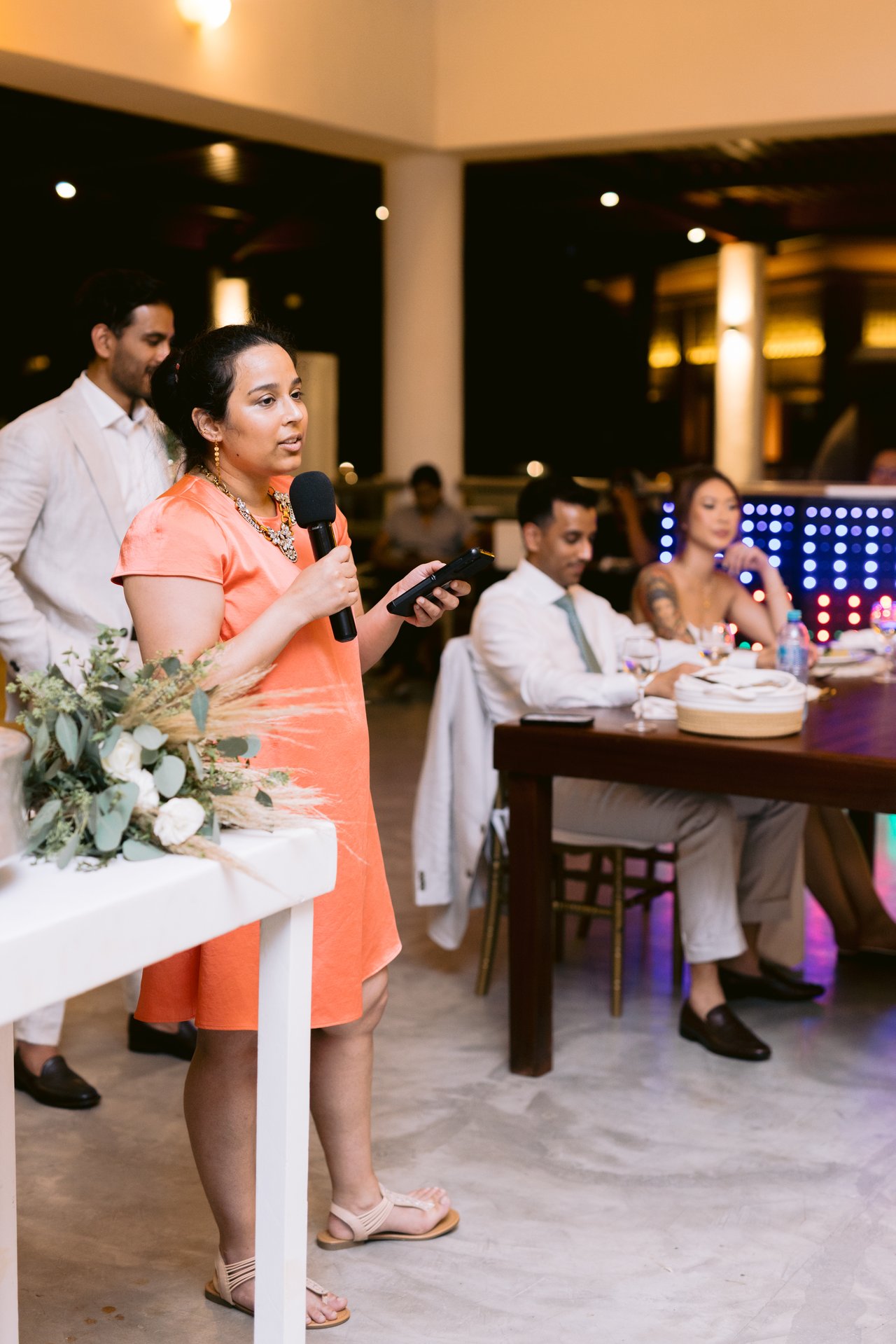 Iris during the speeches