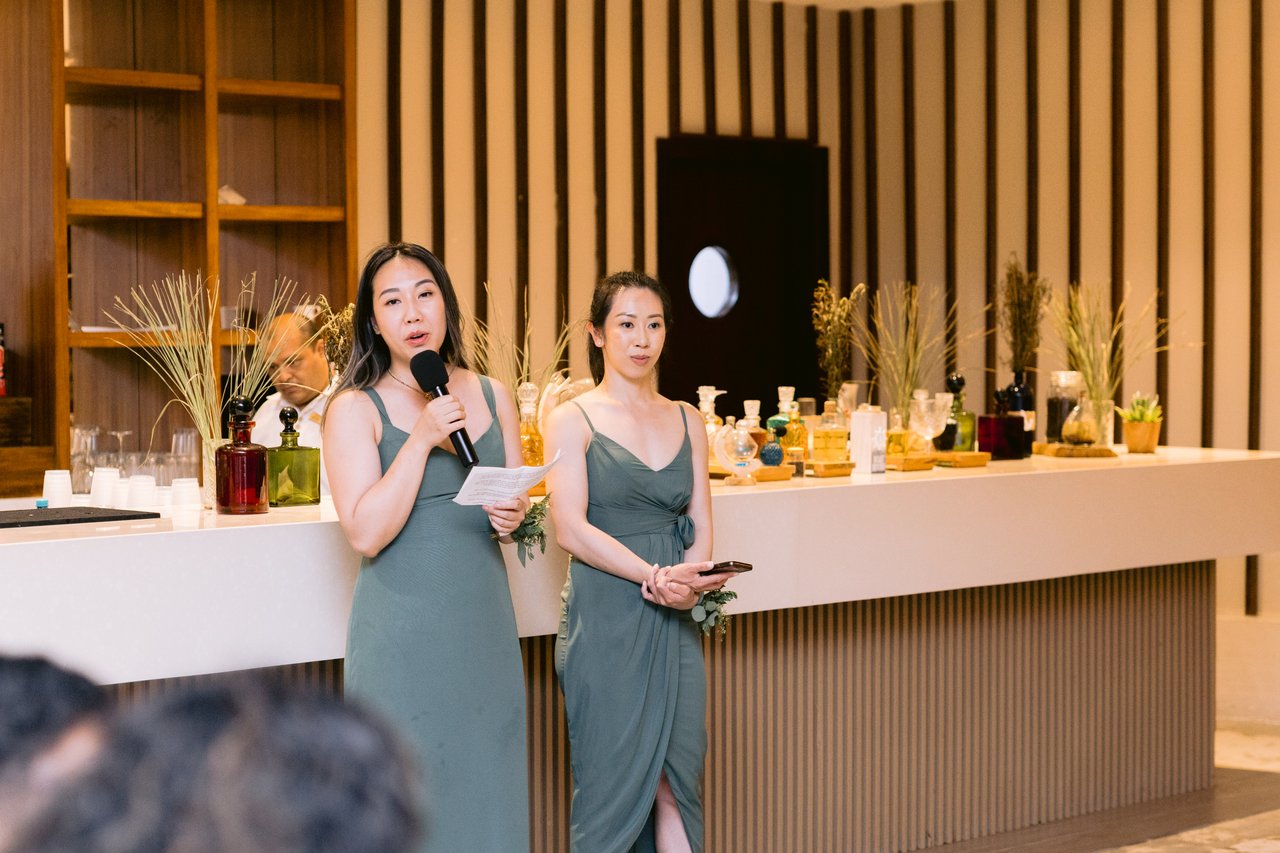 The bridesmaids&rsquo; toast