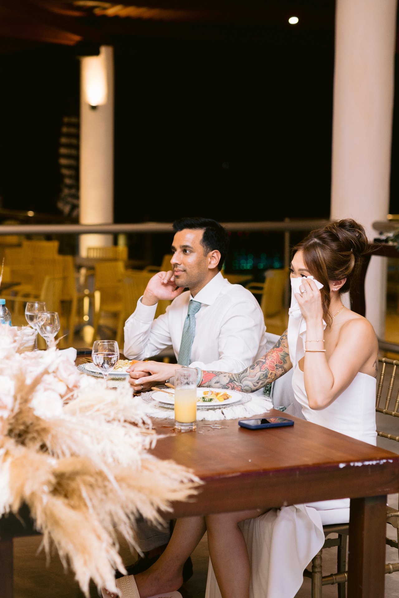 Listening to the speeches