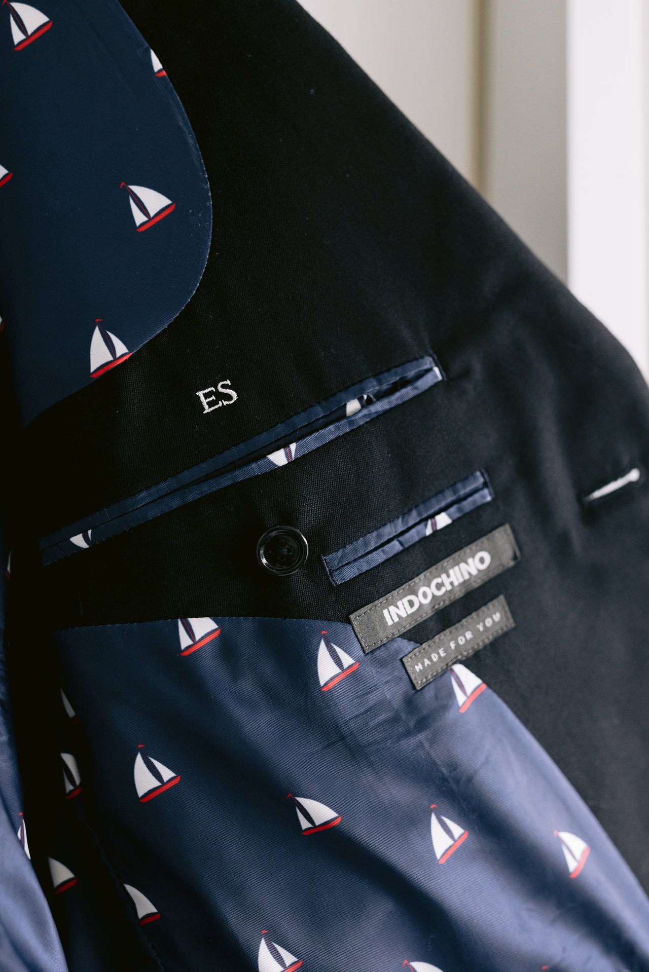 The lining and his monogram