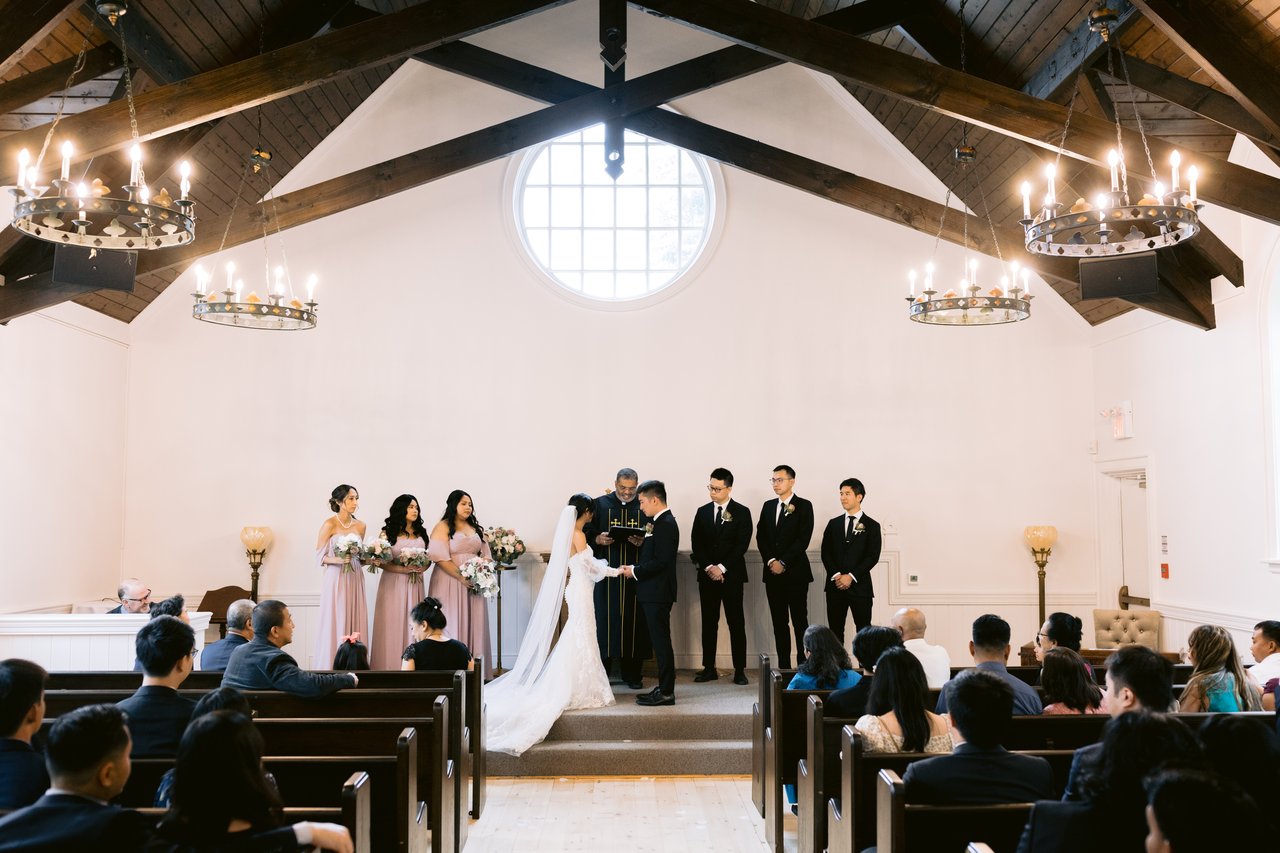 Vows under the chandeliers