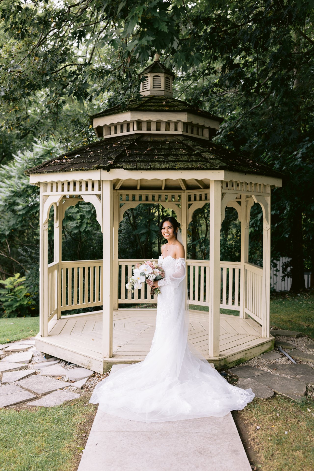 In the gazebo