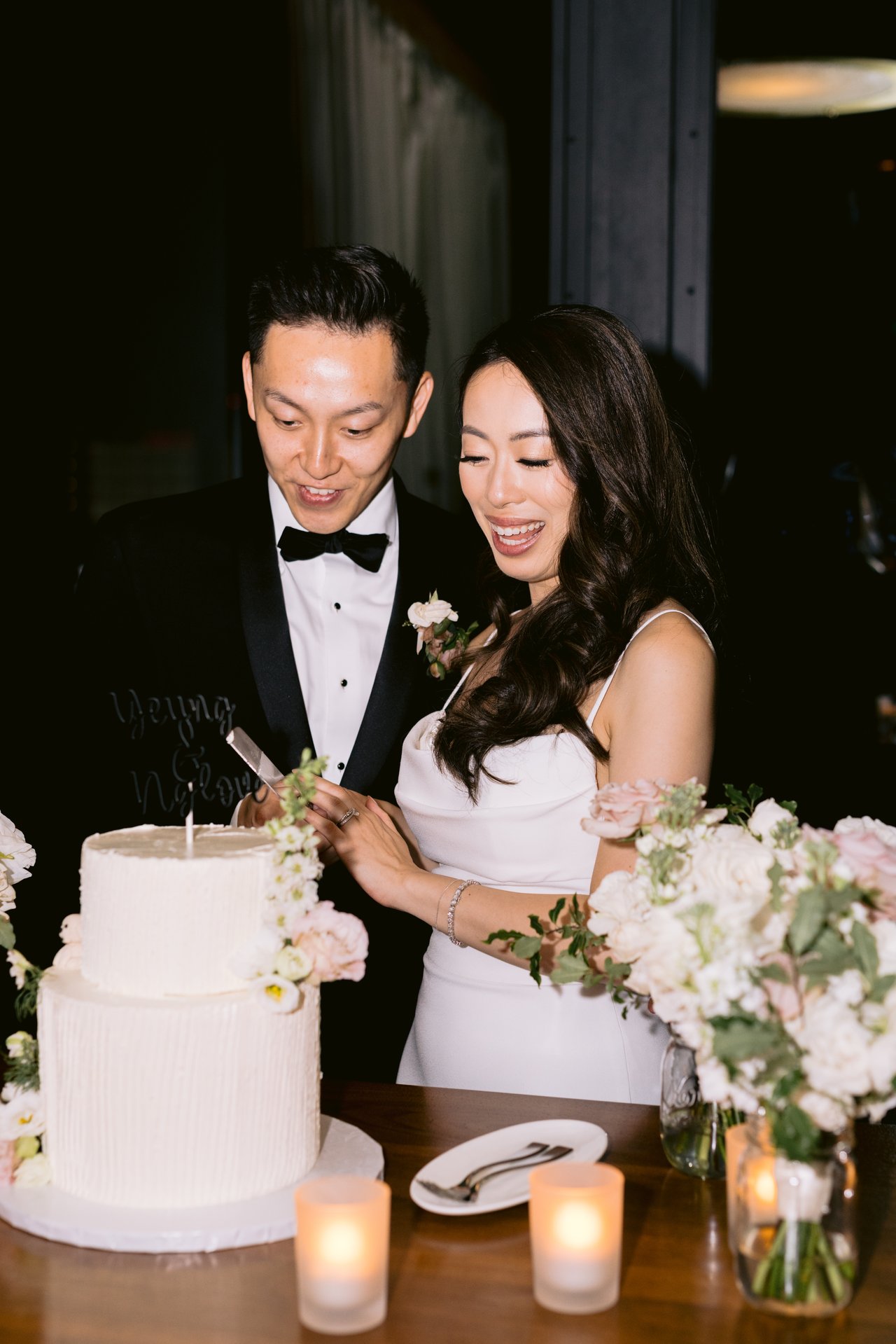 Cutting the cake
