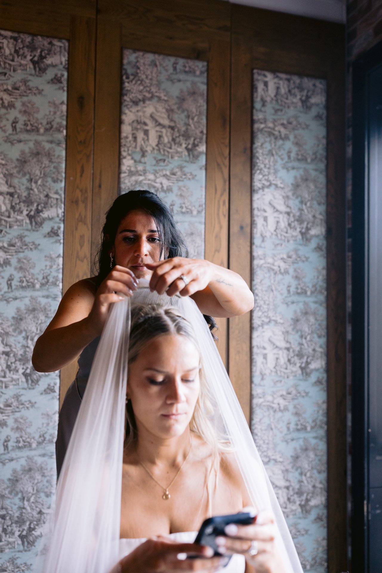 A touch-up before dinner
