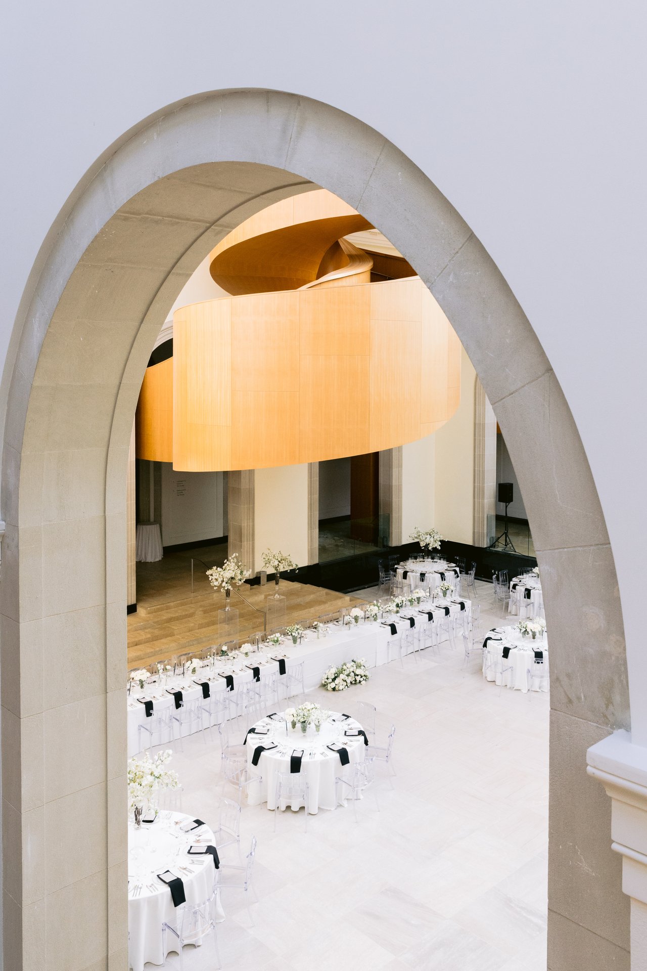 Through the grand archway