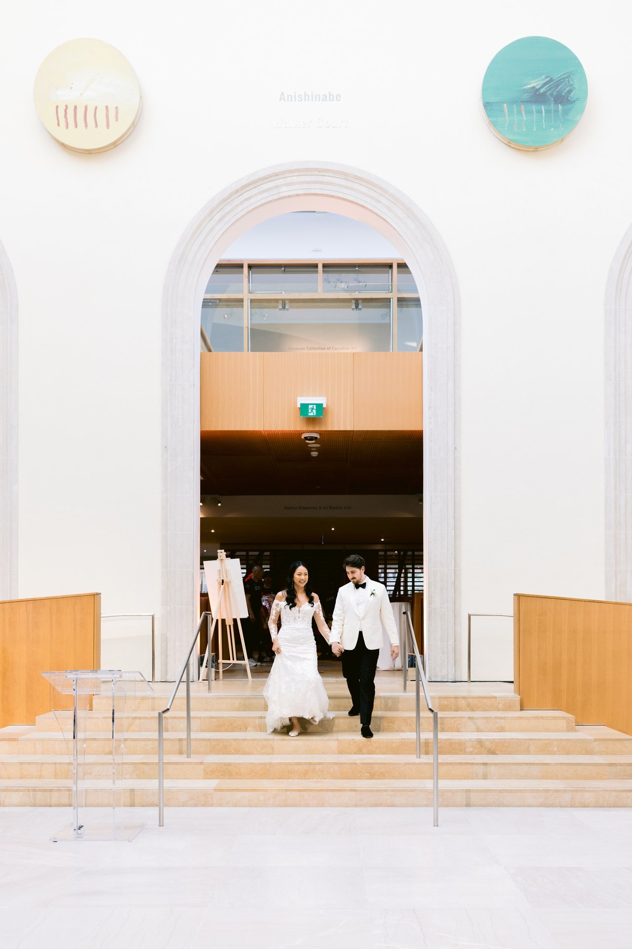 Guests small in the AGO arches