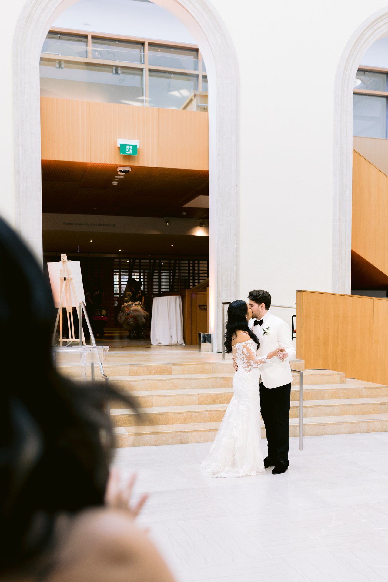 A quiet moment at the reception