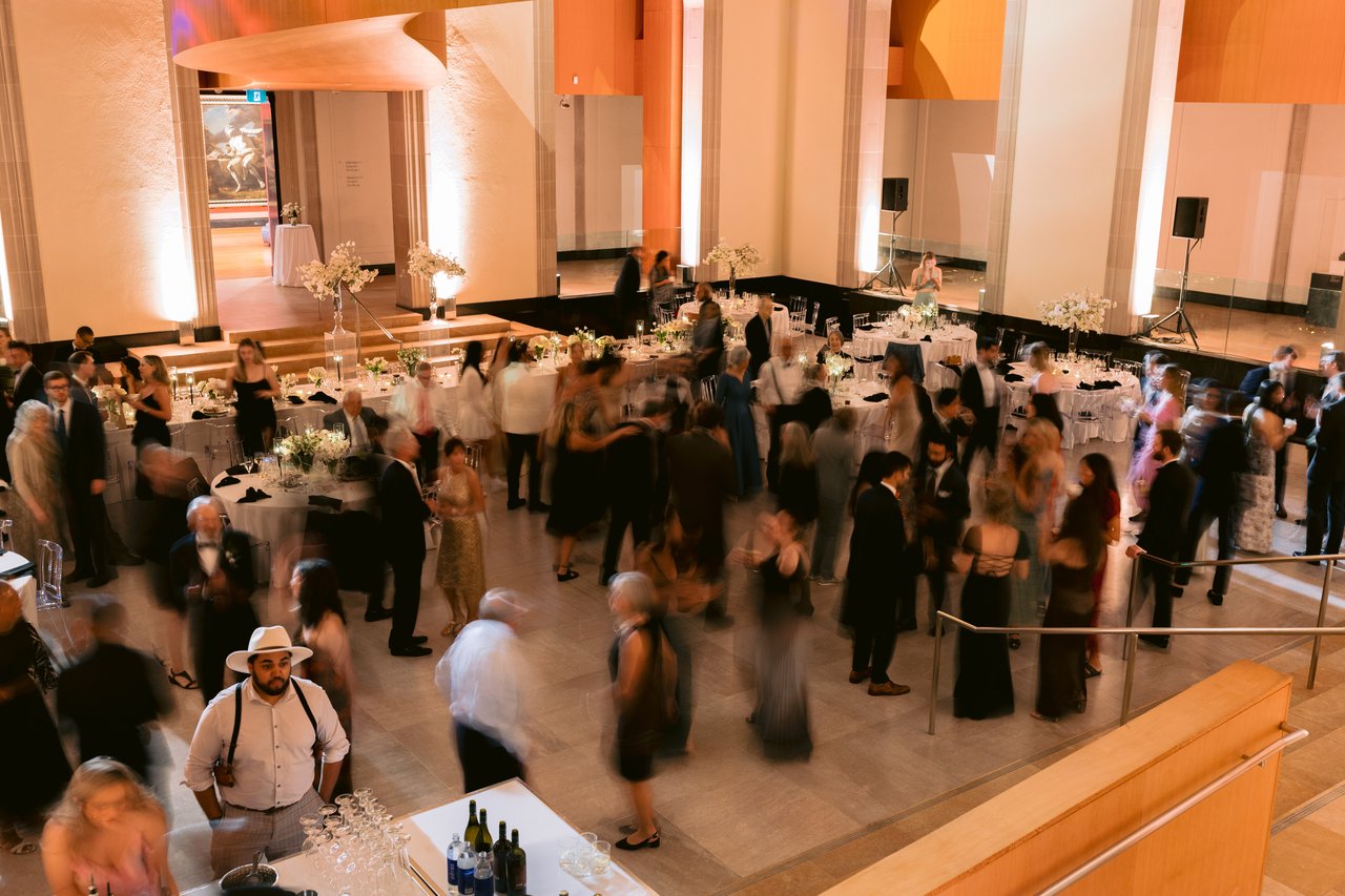 The dance floor, late