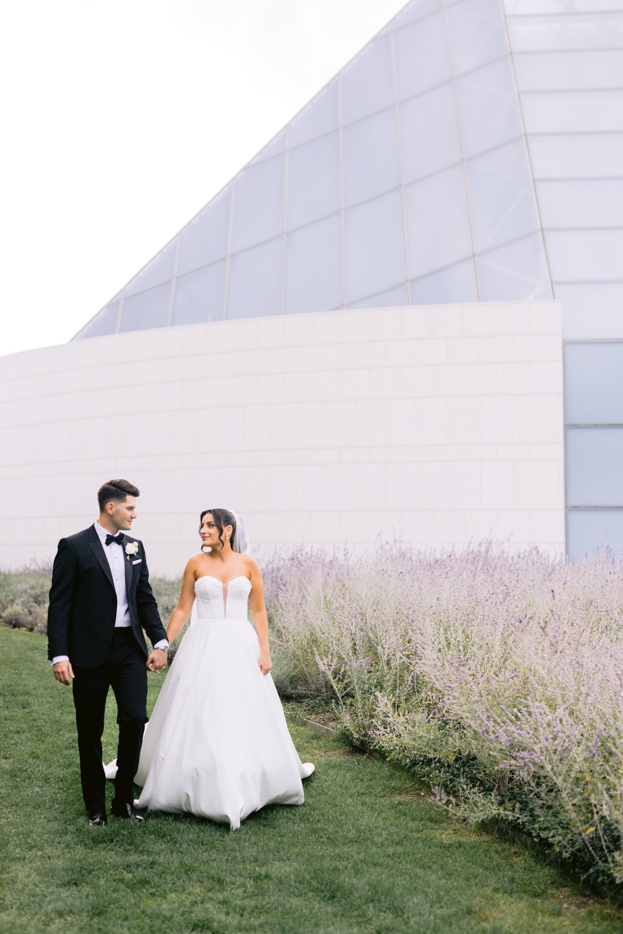 Walking the lavender, hand in hand