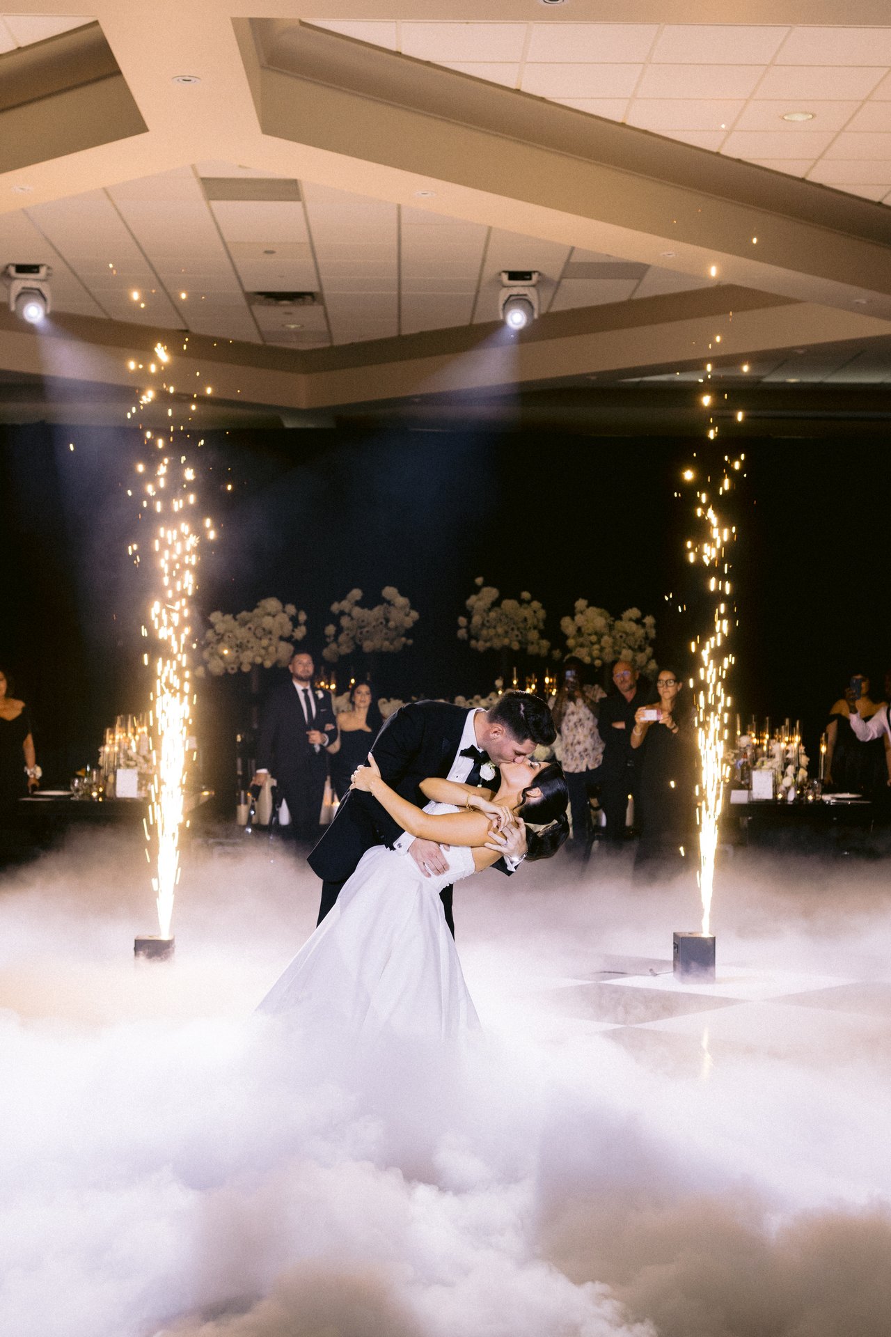 The first dance in the sparks
