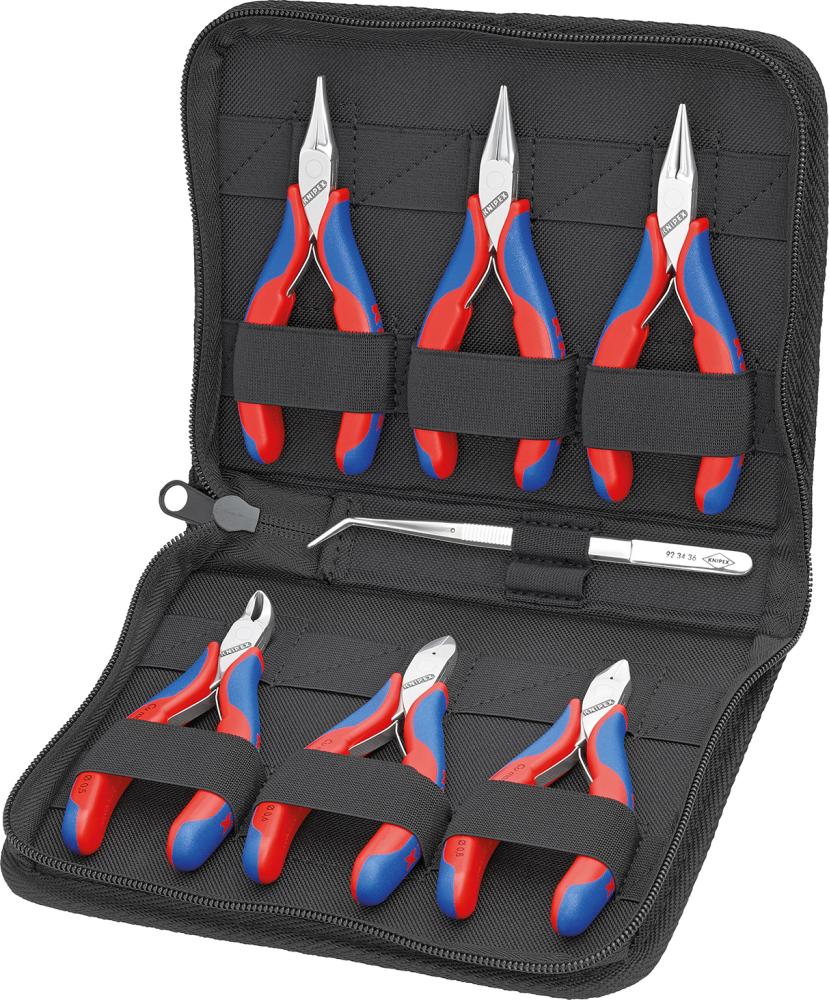 Imagen del producto Juego alicates p/ electr.7 pzas. Knipex