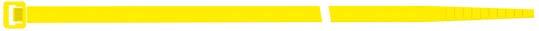 Imagen del producto Brida de nailon amarillo 100x2,5mm a100 pzas. SapiSelco
