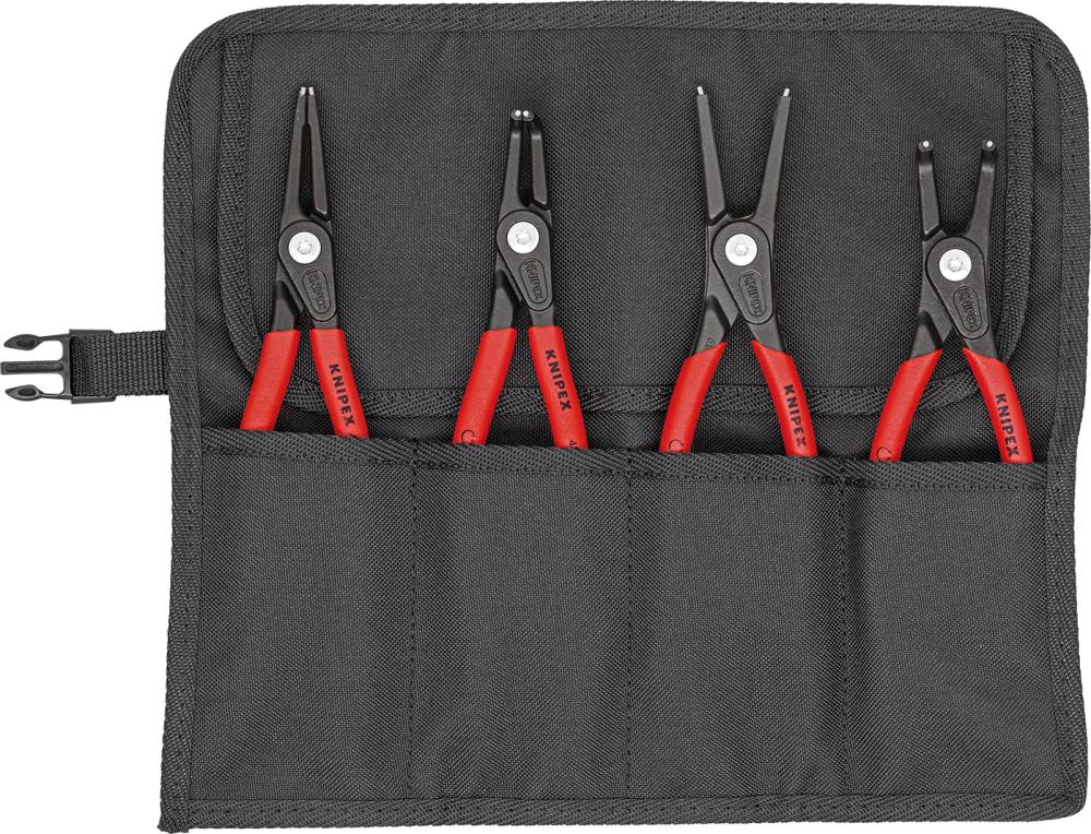 Imagen de JGO ALICATES P/ CIRCLIPS PRECISIÓN EN BOLSA ENROLLABLE 4 PZAS KNIPEX