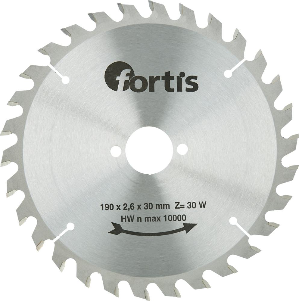 Imagen del producto Hoja sier circ MD 190x2,4x30mm Z30W Fortis