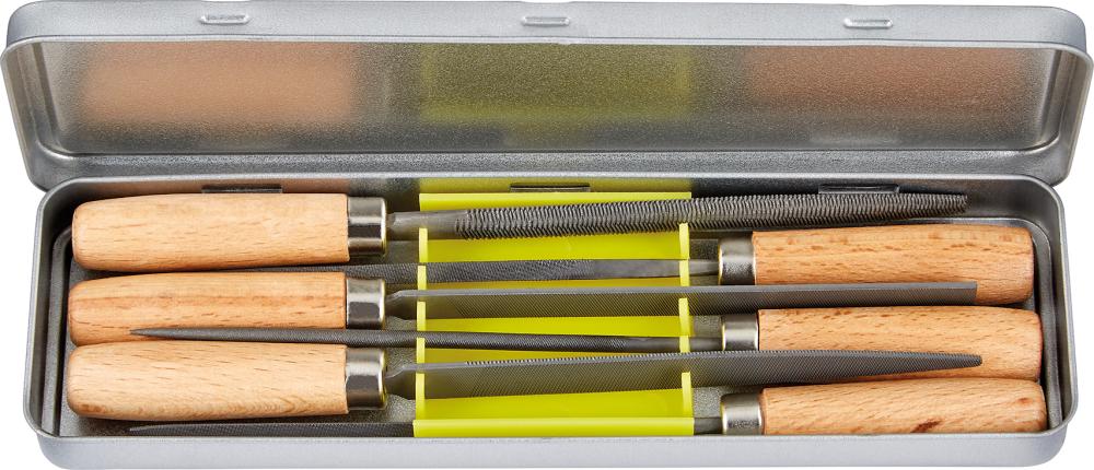 Imagen de JGO LIMAS PARA LLAVES 100MM PICADO 2 EN CAJA METÁLICA FORTIS