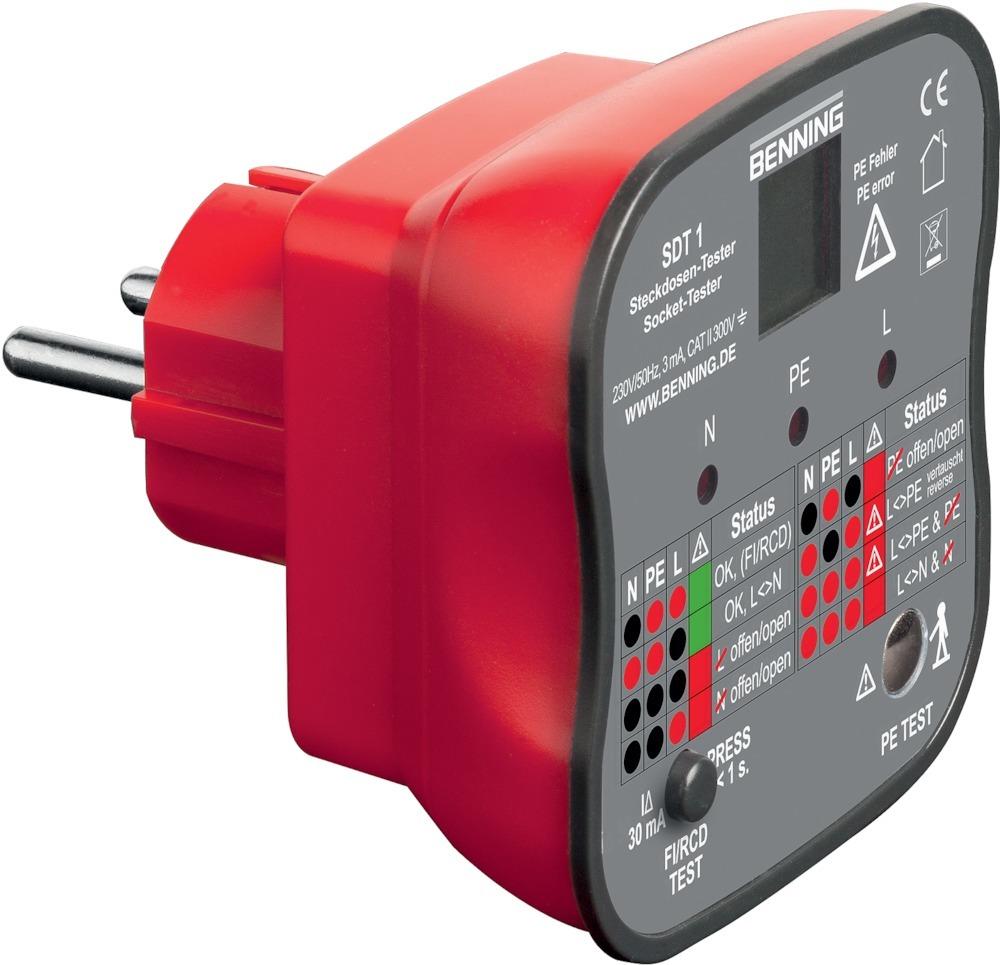 Imagen del producto Comprobador de enchufes SDT 1 BENNING
