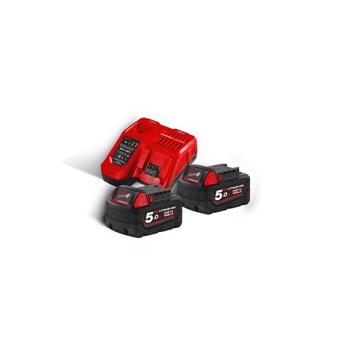 Imagen del producto KIT 2 BATERIAS M18 5AH + CARGADOR RAPIDO M12-18FC