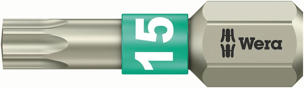 Imagen de PUNTA INOXIDABLE 1/4" DIN3126C6,3 T15X25MM WERA