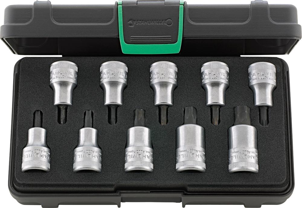 Imagen del producto Juego Inserto destornillador 1/2" 10 pzas. Torx Stahlwille