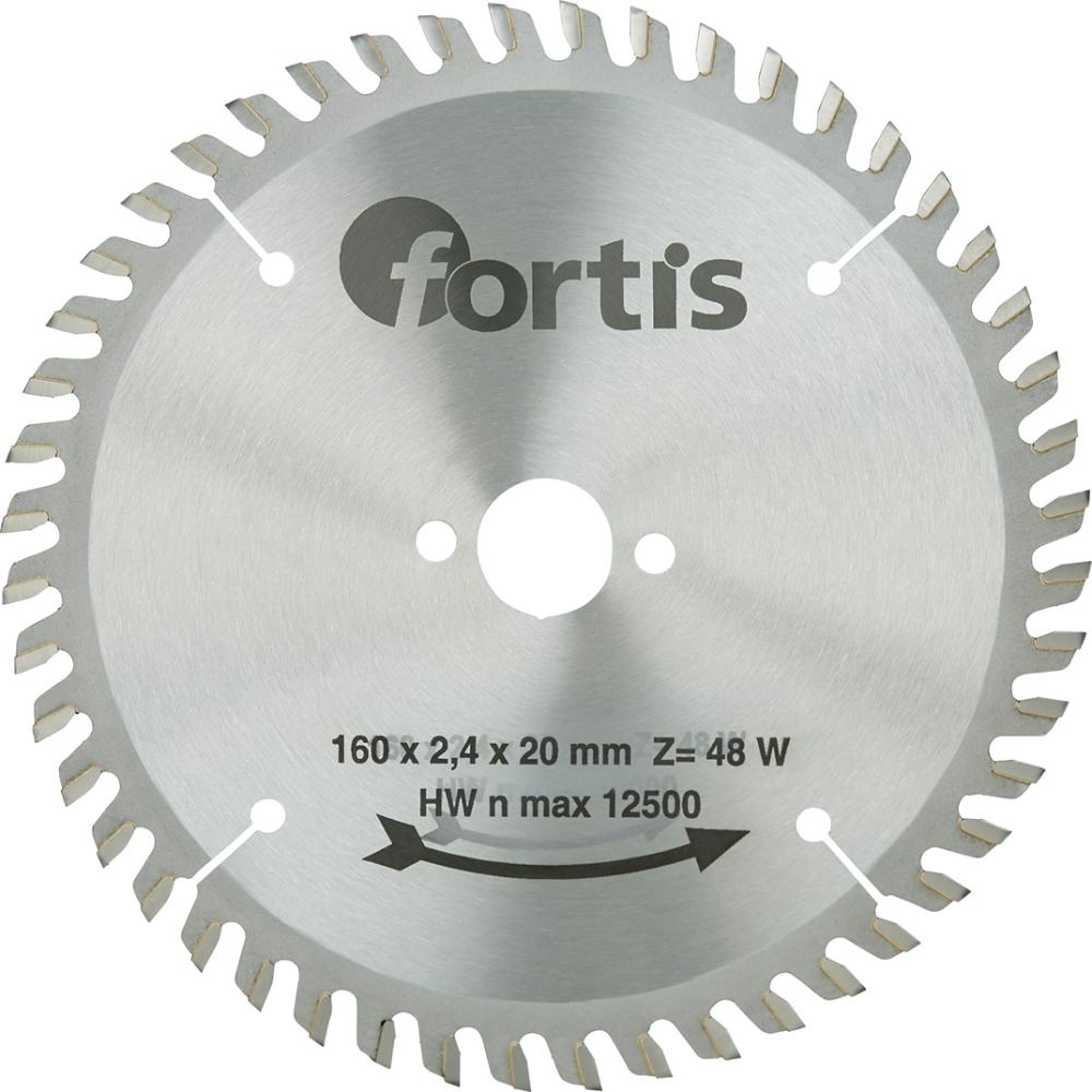 Imagen del producto Hoja sier circ MD 160x2,8x20mm Z48W Fortis