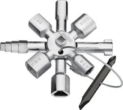 Imagen del producto Llave para armario de distribución TwinKey TwinKey KNIPEX