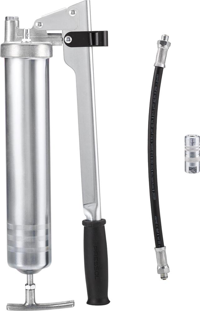 Imagen del producto Jgo pistola engrasar c/ palanca manual cartucho 400g 500ccm Pressol