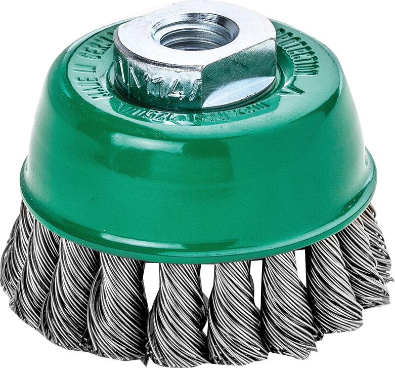 Imagen del producto Cepillo de copa V4A M14 trenzado 65x0,5mm Lessmann