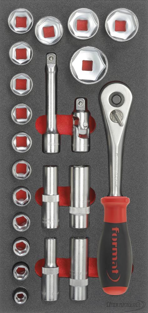 Imagen de MÓDULO HTA 1/3 LLAVE DE 188X395X30MM VASO 1/2" FORMAT