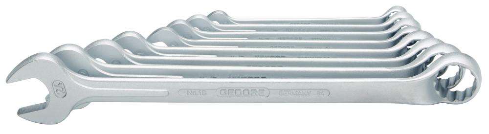 Imagen de JGO LLAVES COMBINADAS FIJA/ESTRELLA DIN3113B 10-24MM 8 PZAS GEDORE
