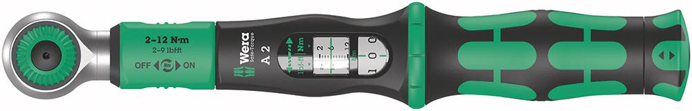 Imagen de LLAVE DINAMOMÉTRICA SAFE-TORQUE 2-12NM 1/4" PORTAPUNTAS WERA