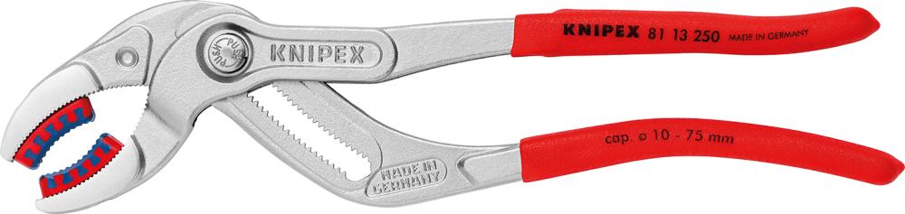 Imagen de ALICATES DE PRECISIÓN PARA SIFÓN CON MORDAZAS CROMADAS 250MM KNIPEX