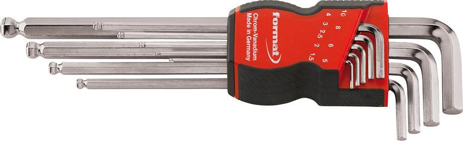 Imagen del producto Jgo llaves Allen con punta esférica 1,5-10x mmFORMAT