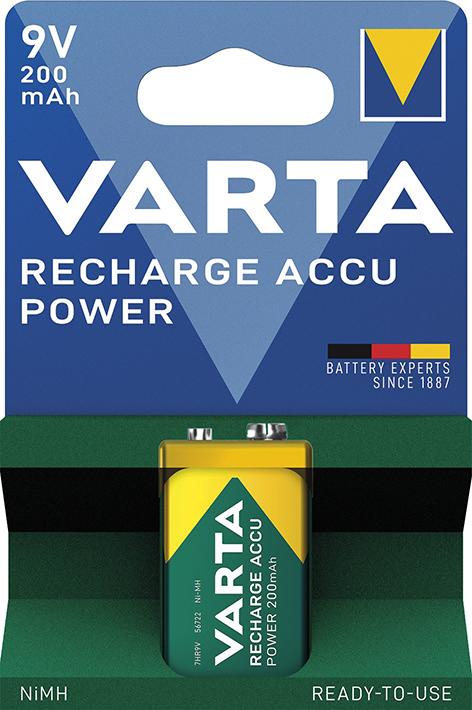 Imagen del producto Batería recargable batería bloque eléctrico 9V 200mAh VARTA
