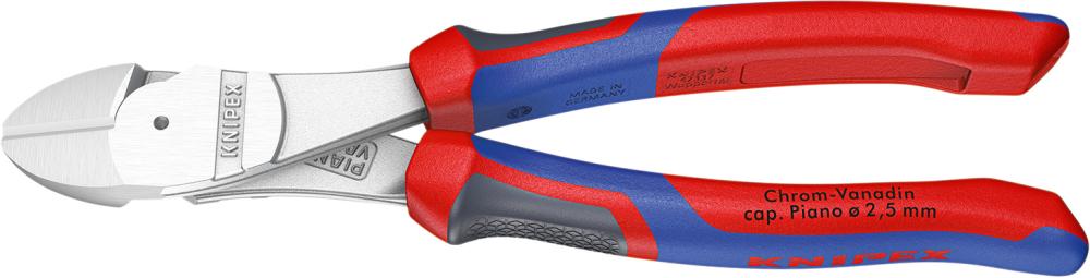 Imagen de CORTAALAMBRES FUERZA CROMADO C/ MANGO VARIOS COMPONENTES 160MM KNIPEX